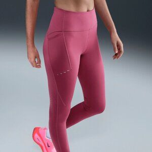 Nike Women's Swift 7/8 Running Leggings w/pockets XL/Sweet Beet HJ2252-010 NWT
